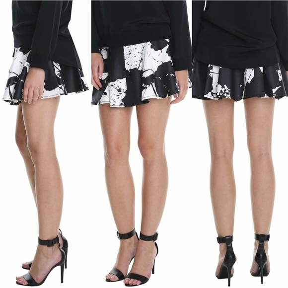 NWOT Tibi Plash Stretch Twill Yoked Skirt - Picture 1 of 8